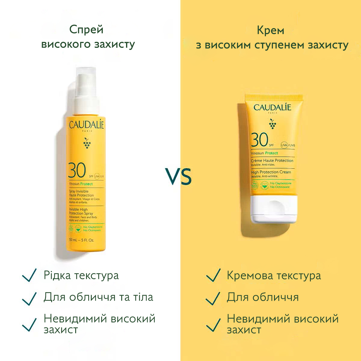 Vinosun Protect Крем сонцезахисний SPF 30, непомітний, проти зморшок