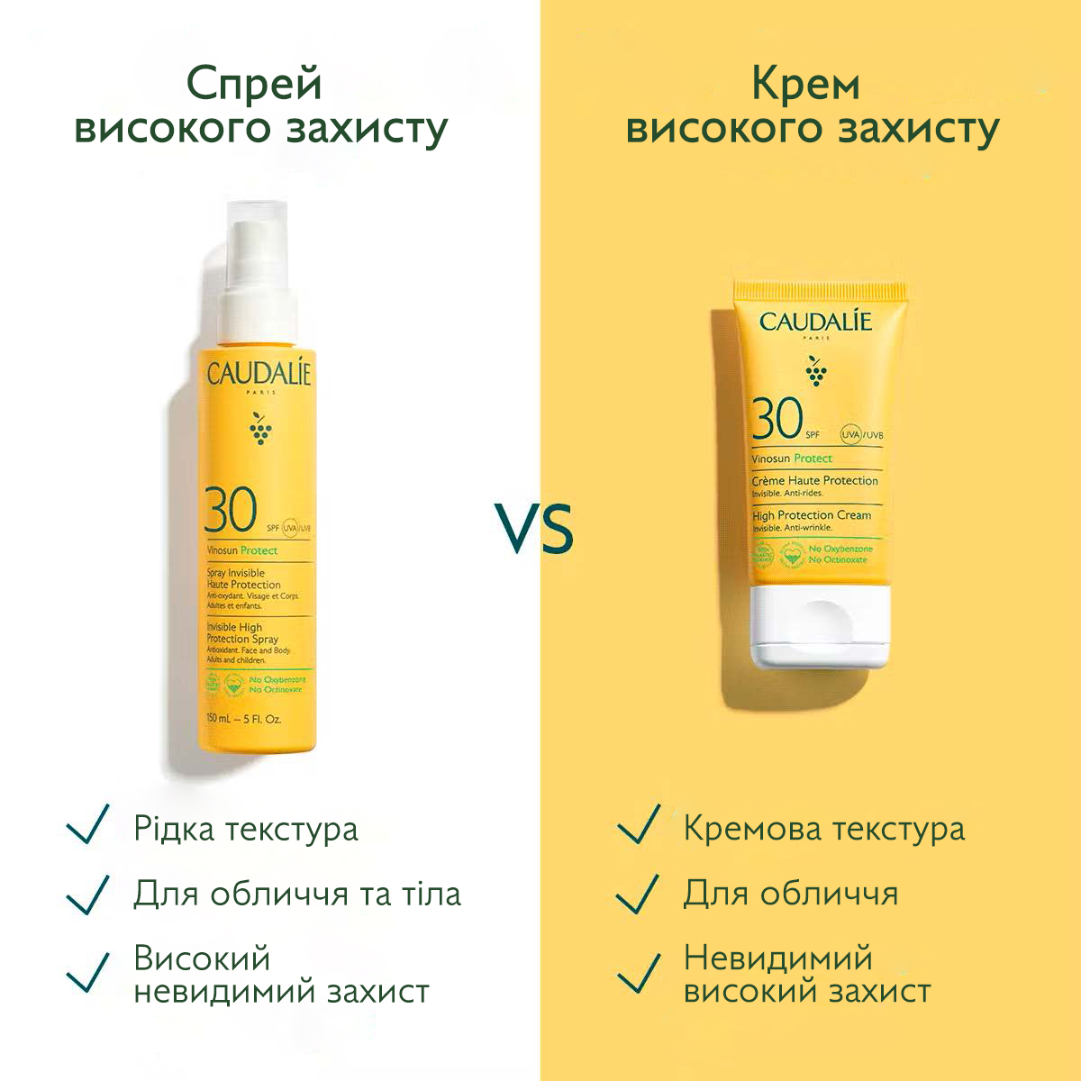 Vinosun Protect Спрей сонцезахисний SPF 30 невидимий захист, для всієї родини